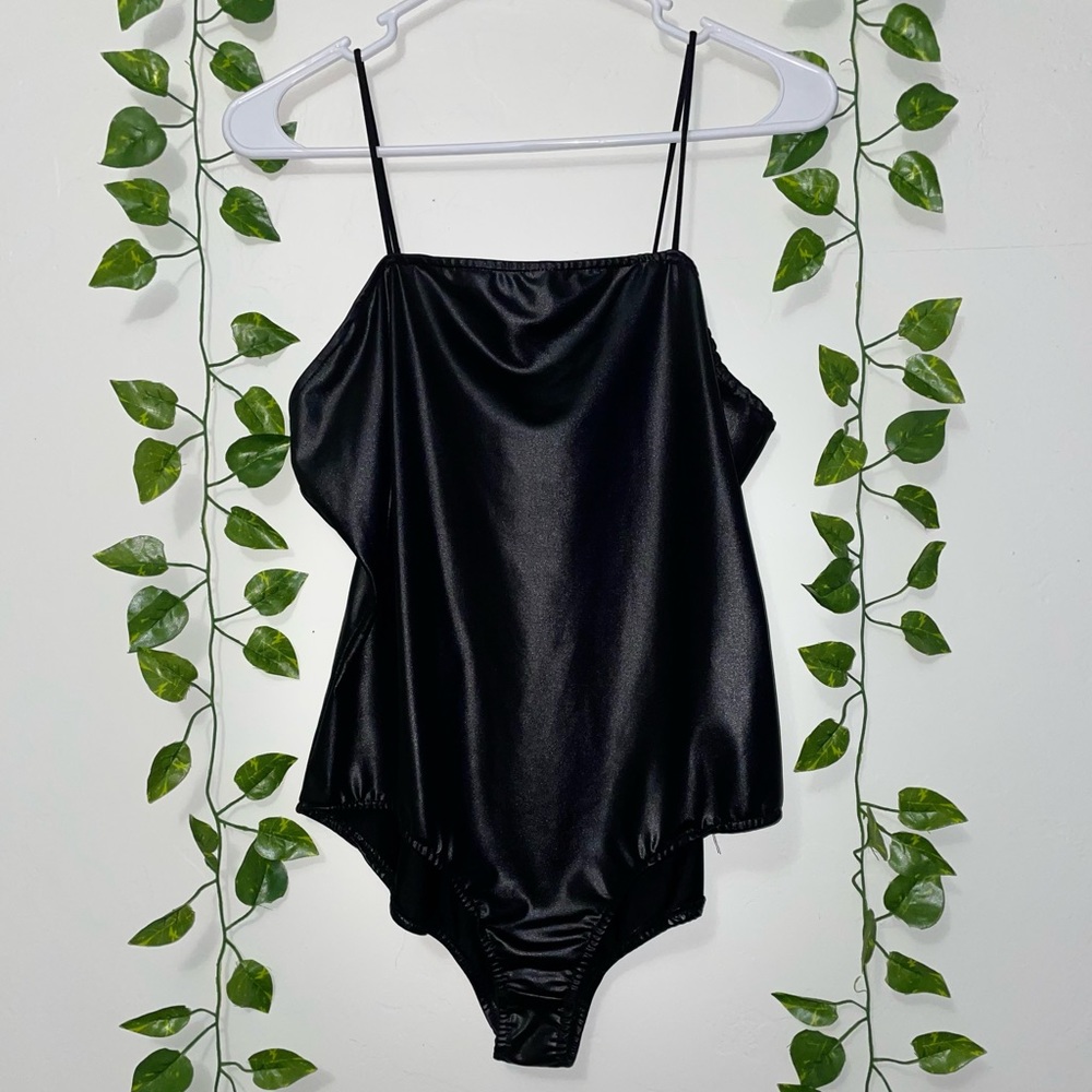 Shein Pleather Bodysuit